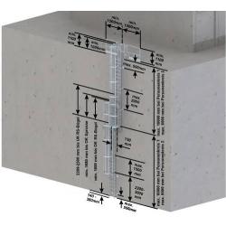 Schodišťový Žebřík se zadním zábradlím 15,12m • Vtools.cz