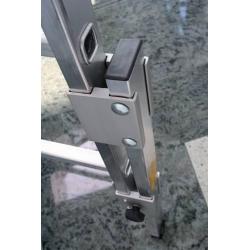 GÜNZBURGER Hliníkový žebřík pro výstup po schodech, 2 x 7 příček • Vtools.cz