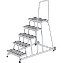 Hliníková pracovní plošina 3,0 m, zábradlí 5 schodů • Vtools.cz