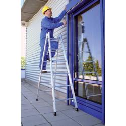 Hliníkový žebřík 2x8 příček • Vtools.cz