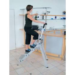 GÜNZBURGER skládací schůdky hliníkové 5 schodů skládací s držákem • Vtools.cz