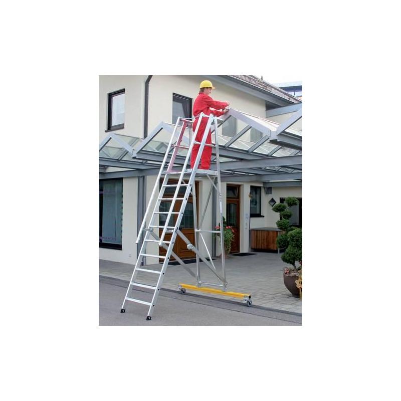 Skládací žebřík alu 6 schodů • Vtools.cz