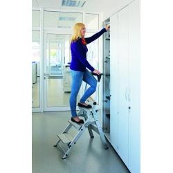 Hliníkové skládací schody 3 schody se skládací konzolou • Vtools.cz