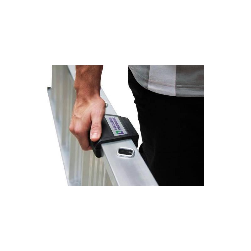 GÜNZBURGER Hliníkový žebřík se stupni 2x6 schodů na obou stranách 40212 • Vtools.cz