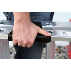 GÜNZBURGER Hliníkový žebřík se stupni 2x14 schodů na obou stranách 40228 • Vtools.cz