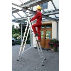 GÜNZBURGER víceúčelový žebřík hliníkový 2 - tlg 2 x 8 příček • Vtools.cz