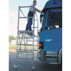 GÜNZBURGER Skládací lešení hliníkové 0,75 x 1,79 s nástavcem • Vtools.cz