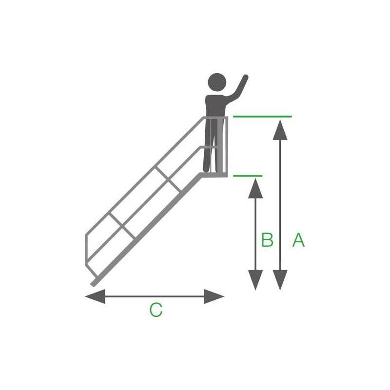 Hliníkové schodiště 45 stupňů • Vtools.cz