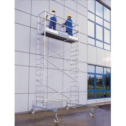 GÜNZBURGER Pojízdné lešení s kolečky 0,75 x 1,80 m V 2,45 m • Vtools.cz