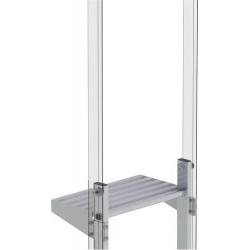 Hliníkový výstupní schod, rozměr mezery zn 200 mm • Vtools.cz