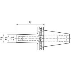 Upínač, frézovací trn pro šroubovací frézy D69871AD SK40 100 mm M6 • Vtools.cz