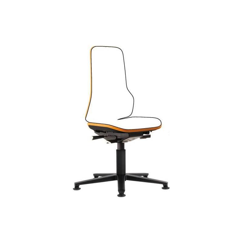 Oranžová židle NEON s kluzáky • Vtools.cz