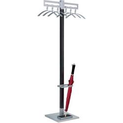 Stojanový věšák Montana š 550 mm, hliníková stříbrná • Vtools.cz