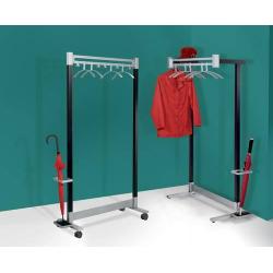 Nástěnný věšák Montana, hliníková stříbrná • Vtools.cz