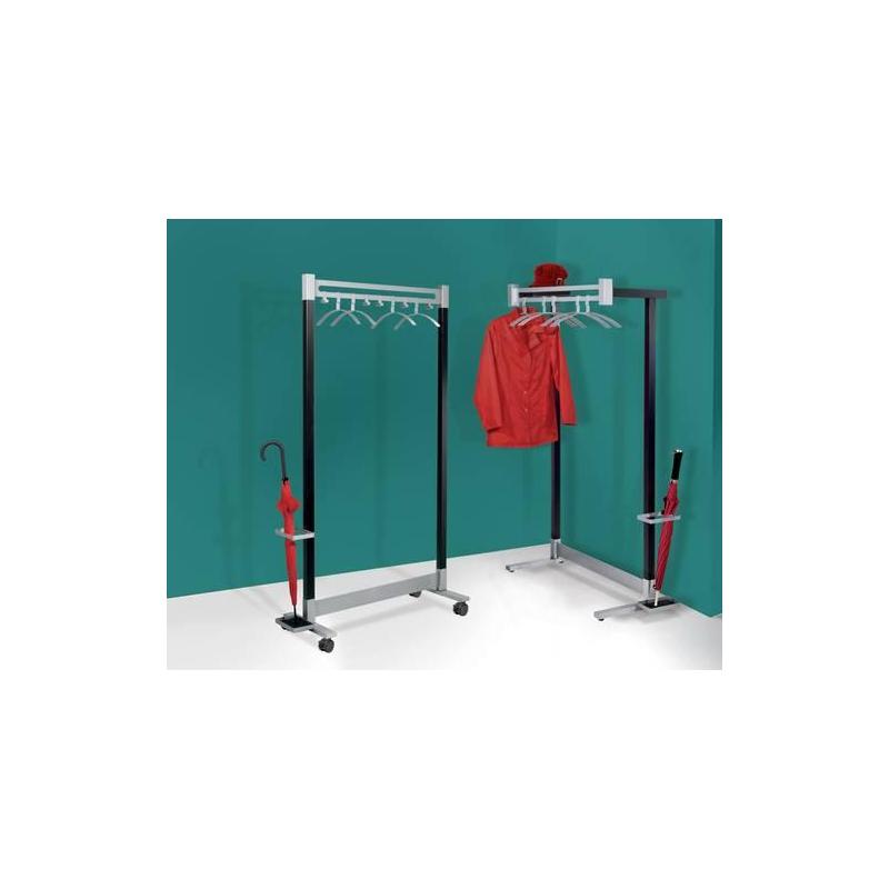 Nástěnný věšák Montana, hliníková stříbrná • Vtools.cz