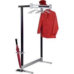 Nástěnný věšák Montana, hliníková stříbrná • Vtools.cz