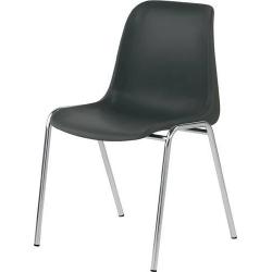 Židle s plastovou skořepinou černá • Vtools.cz