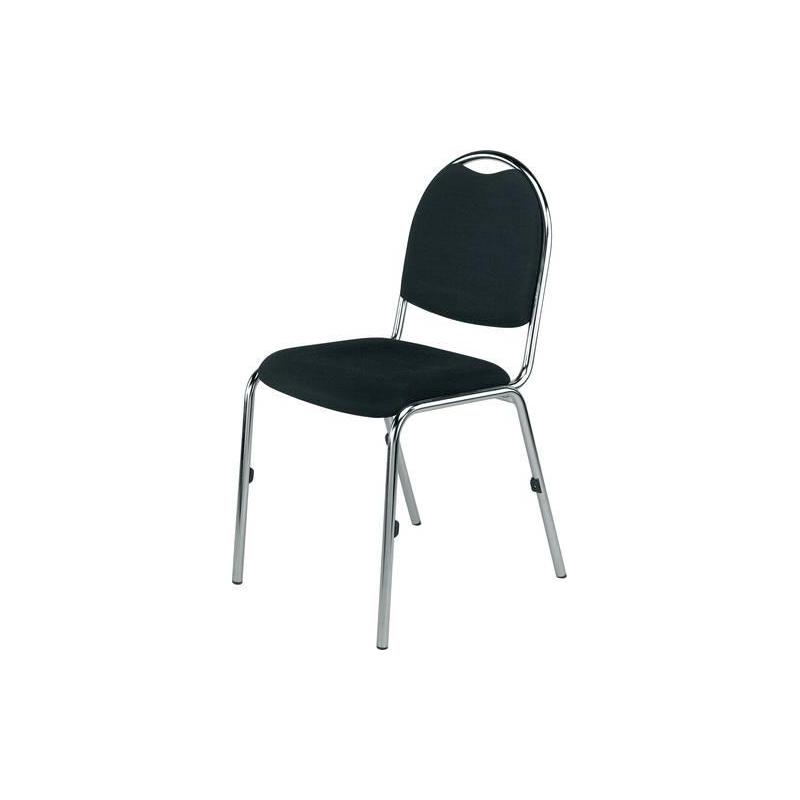 Kovová židle červená 4 nohy o. područky • Vtools.cz