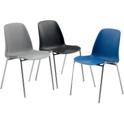 Křeslo se skořepinou chromově červené • Vtools.cz