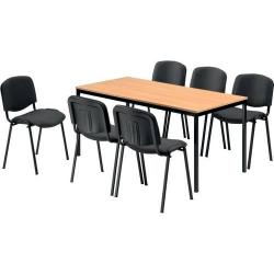 Stacking chair black/bordeux • Vtools.cz