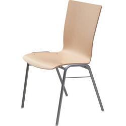 Dřevěná skořepinová židle stříbrná/buk • Vtools.cz