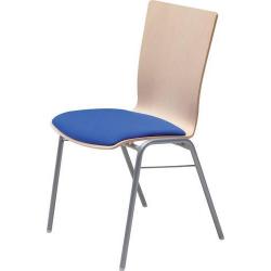 Víceúčelová židle s opěradlem tvaru A stříbrný/bukový/antracitový • Vtools.cz