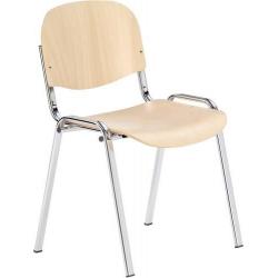 Stohovací židle s bukovým rámem chrom • Vtools.cz