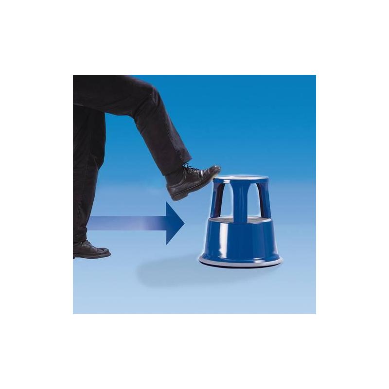 Kovová stolička na kolečkách modrá • Vtools.cz