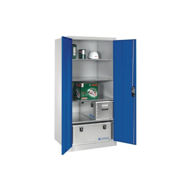 Skříň na nářadí a materiál s výklopnými dveřmi, 1950x1200x500 mm, 7035/7035 • Vtools.cz