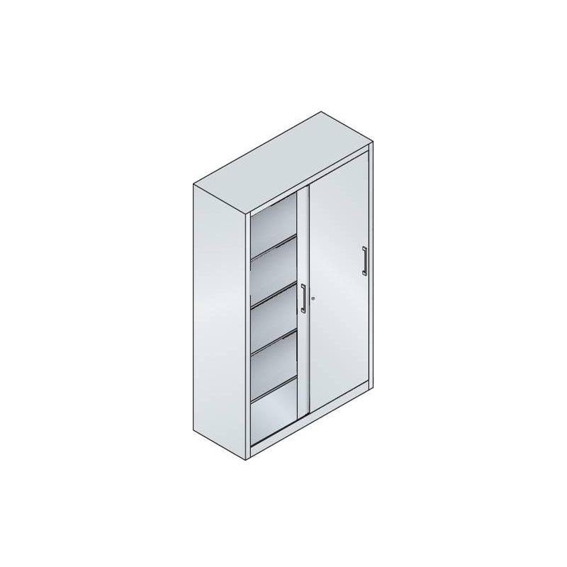 Skříň s posuvnými dveřmi 1950x1200x500 mm RAL 7035 • Vtools.cz