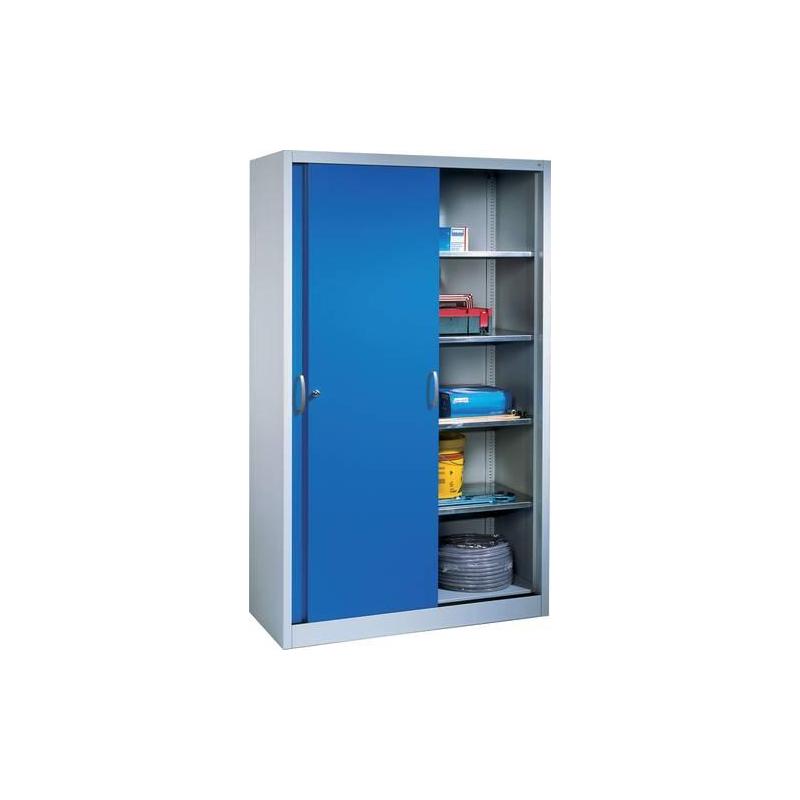 Skříň s posuvnými dveřmi 1950x1200x600 mm RAL 7035 • Vtools.cz