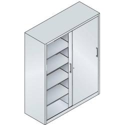 Skříň s posuvnými dveřmi 1950x1600x600 mm RAL 7035 • Vtools.cz