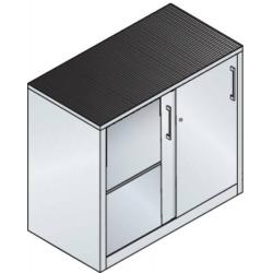 C + P Skříň s posuvnými dveřmi RAL 7035 V 1200 x Š 1200 x H 600 mm • Vtools.cz