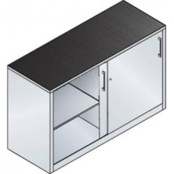 C + P Skříň s posuvnými dveřmi RAL 7035 V 1200 x Š 1600 x H 600 mm • Vtools.cz