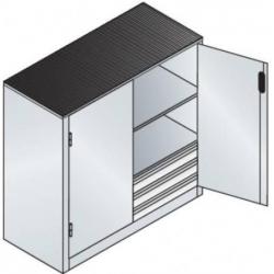 Doplňková skříňka 3 SL 1000x1200x500,RAL7035 • Vtools.cz