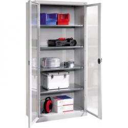 Skříňka na nářadí 1950x930x500 mm s průhledem a 4 policemi • Vtools.cz