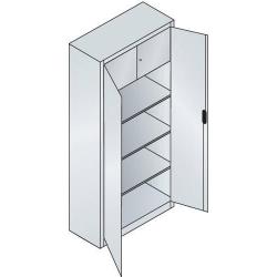 C+P Dvoudveřová šatní skříň WF 8920-313 7035/5010 • Vtools.cz