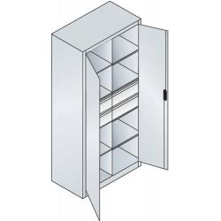 Šatní skříň s výklopnými dveřmi 8921-3042 7035/5010 • Vtools.cz