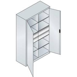 Šatní skříň s výklopnými dveřmi 8931-3042 7035/5010 • Vtools.cz