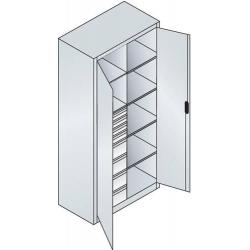 Šatní skříň s výklopnými dveřmi 8921-305 7035/5012 • Vtools.cz