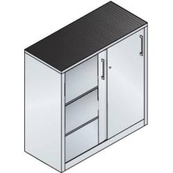 Skříň s posuvnými dveřmi C+P 2056-09 7035/5012 • Vtools.cz