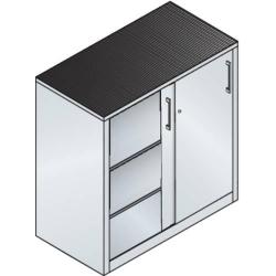 Skříň s posuvnými dveřmi C+P 2066-09 7035/5010 • Vtools.cz