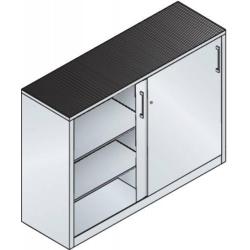 Skříň s posuvnými dveřmi C+P 2156-09 7035/5012 • Vtools.cz