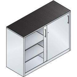 Skříň s posuvnými dveřmi C+P 2166-09 7035/5010 • Vtools.cz