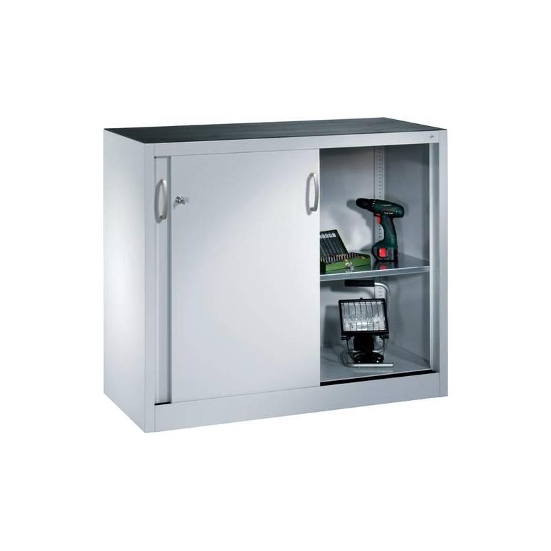 Skříň s posuvnými dveřmi C+P 2047-09 7035/5010 • Vtools.cz