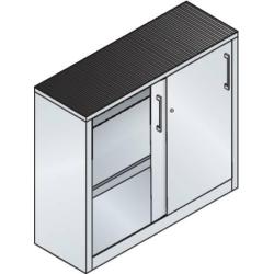 Skříň s posuvnými dveřmi C+P 2047-09 7035/5012 • Vtools.cz