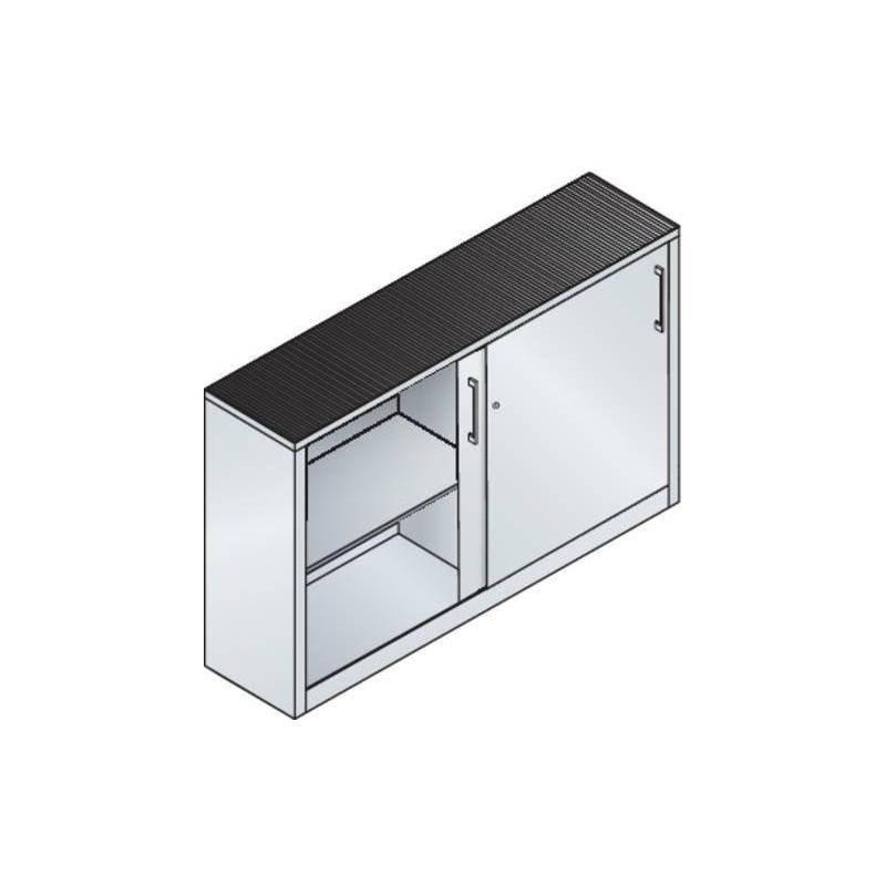 Skříň s posuvnými dveřmi C+P 2147-09 7035/5012 • Vtools.cz