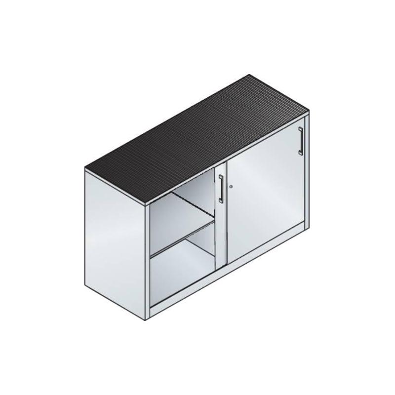 Skříň s posuvnými dveřmi C+P 2167-09 7035/5010 • Vtools.cz