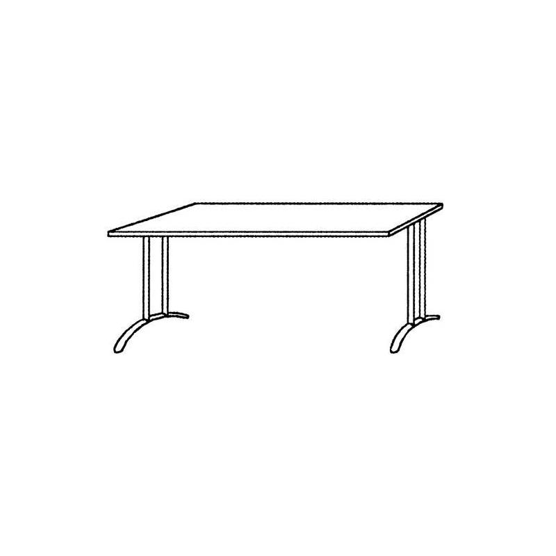 Stůl světle šedý 800x800 mm • Vtools.cz