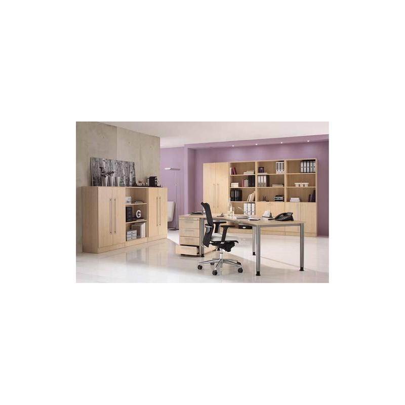 Skříňka šedá/javor 80x42x127 cm • Vtools.cz